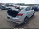 2017 Hyundai Elantra Limited Серебряный vin: 5NPD84LF3HH057180