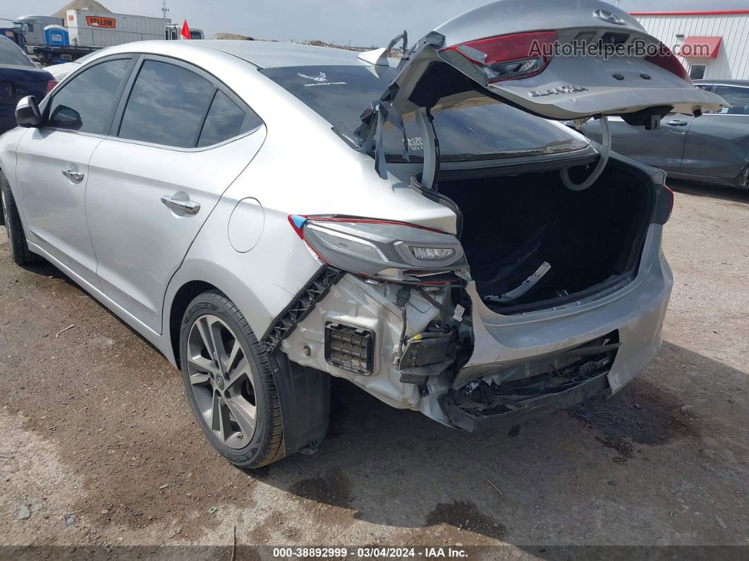 2017 Hyundai Elantra Limited Silver vin: 5NPD84LF3HH057180