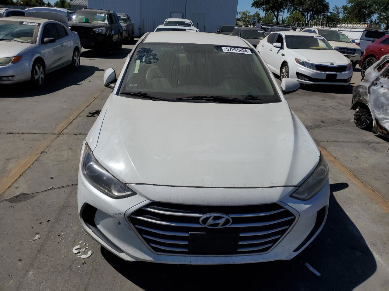 2017 Hyundai Elantra Se White vin: 5NPD84LF3HH061326