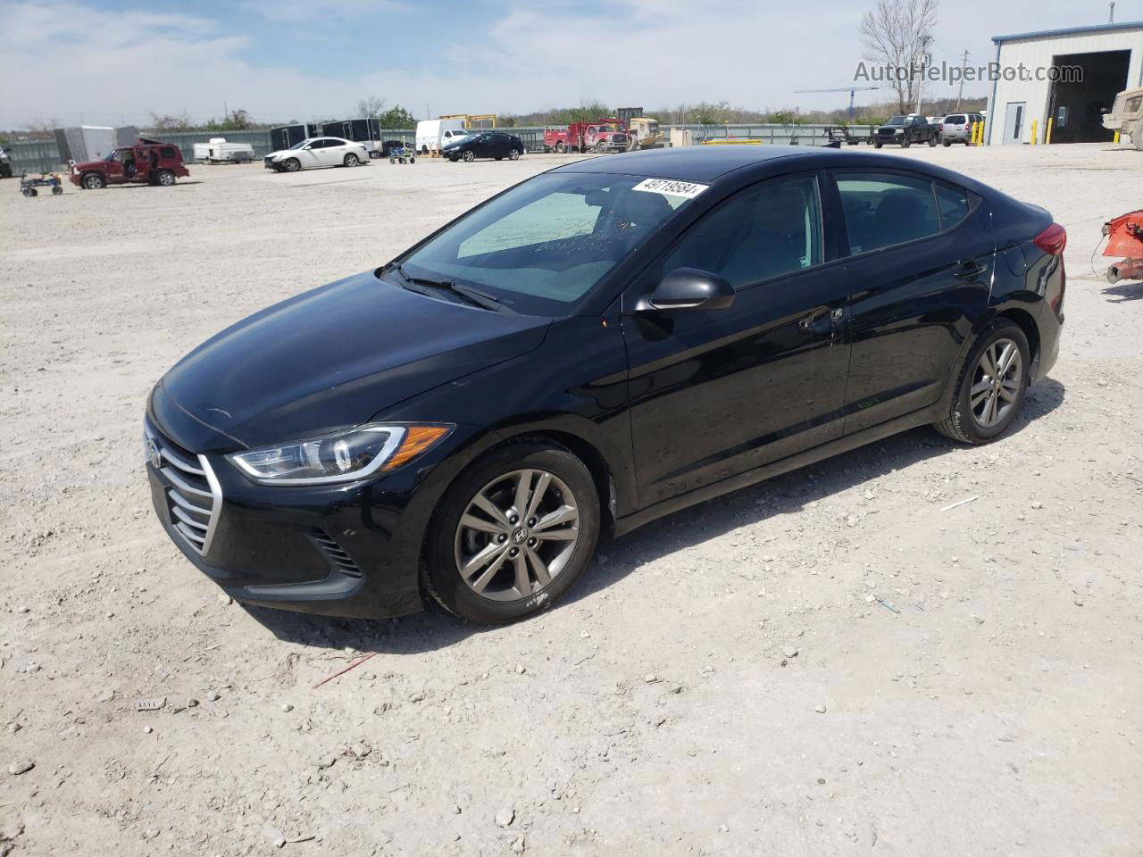 2017 Hyundai Elantra Se Черный vin: 5NPD84LF3HH077560