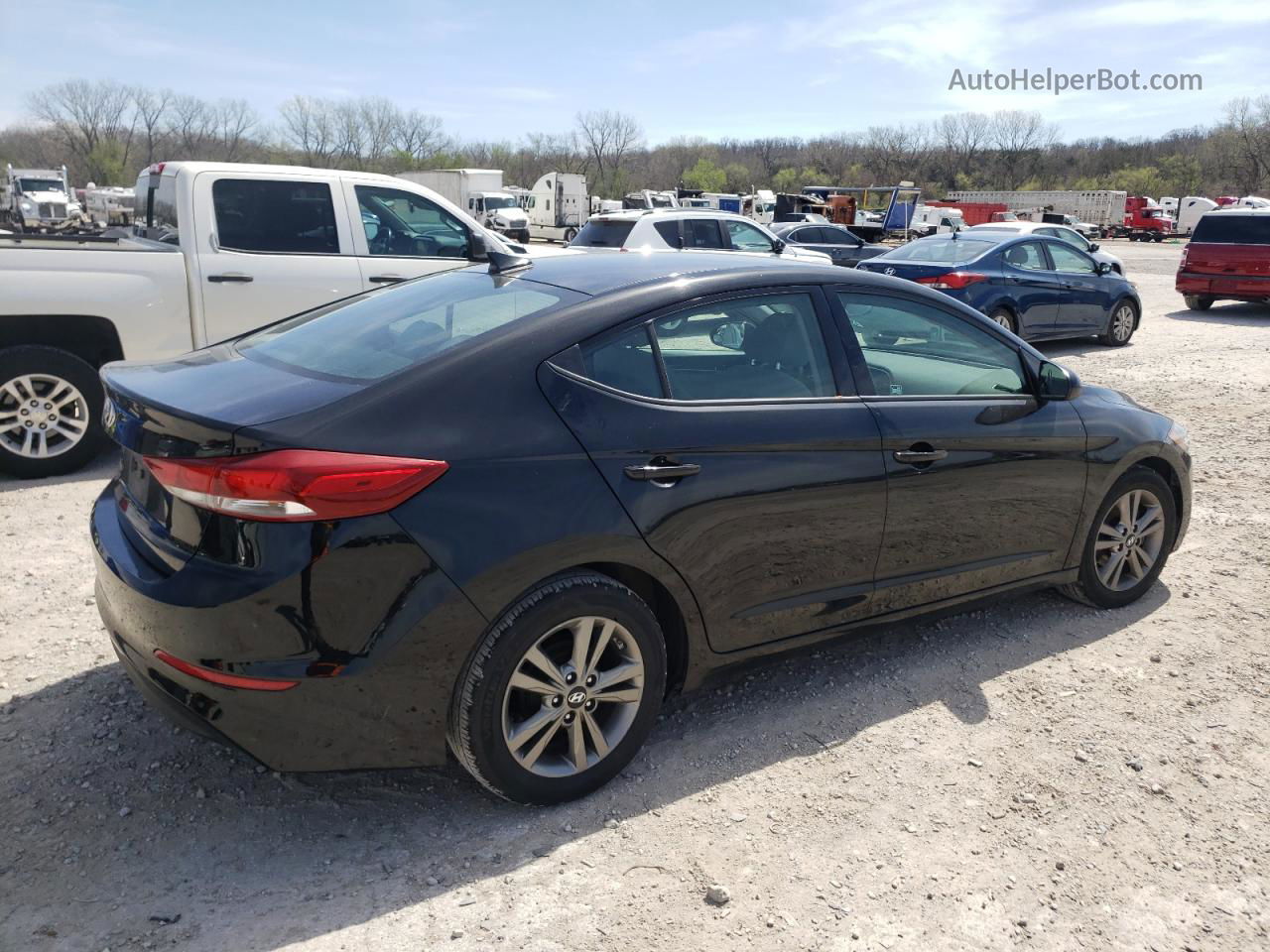 2017 Hyundai Elantra Se Black vin: 5NPD84LF3HH077560