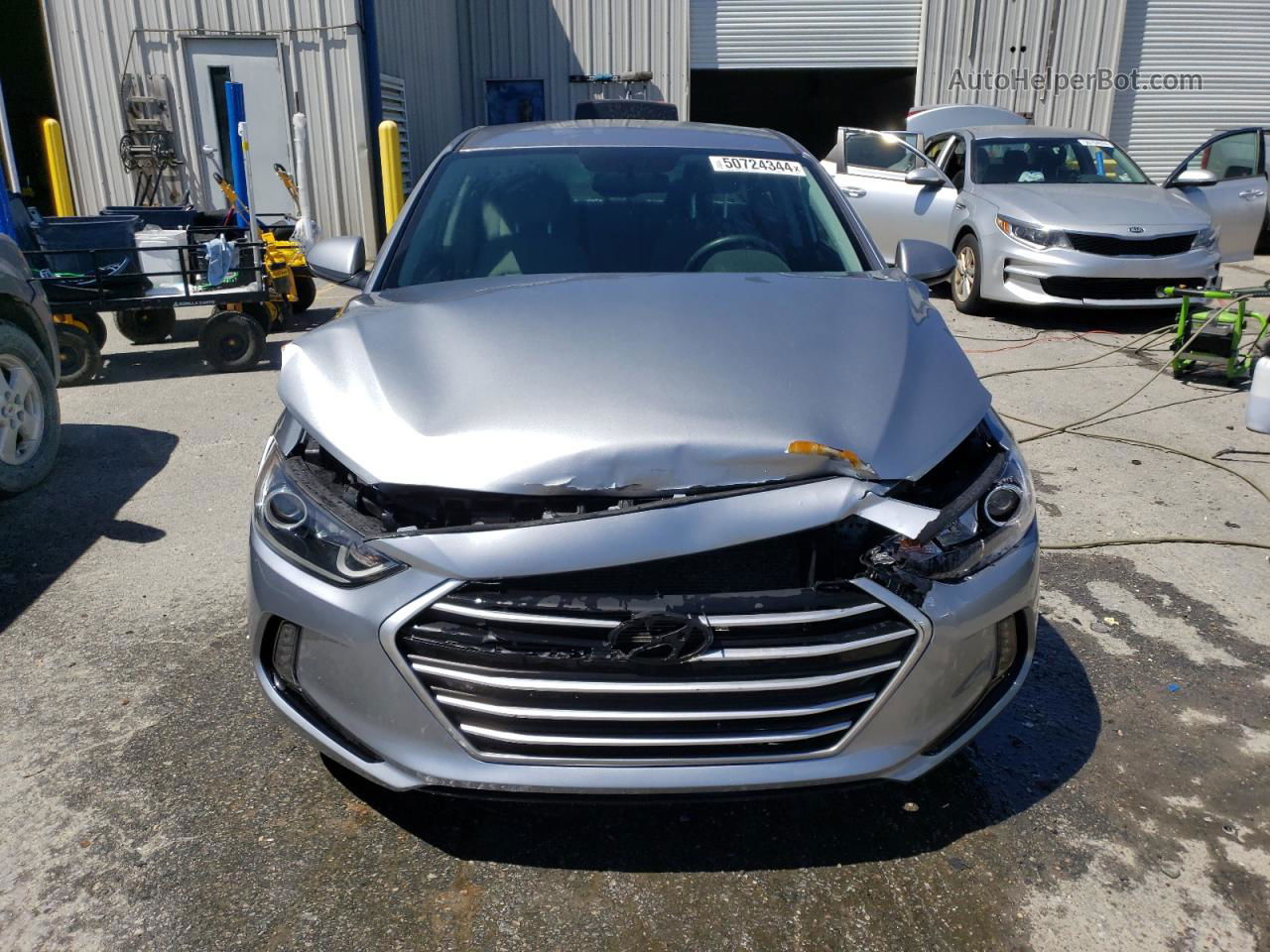 2017 Hyundai Elantra Se Gray vin: 5NPD84LF3HH086386