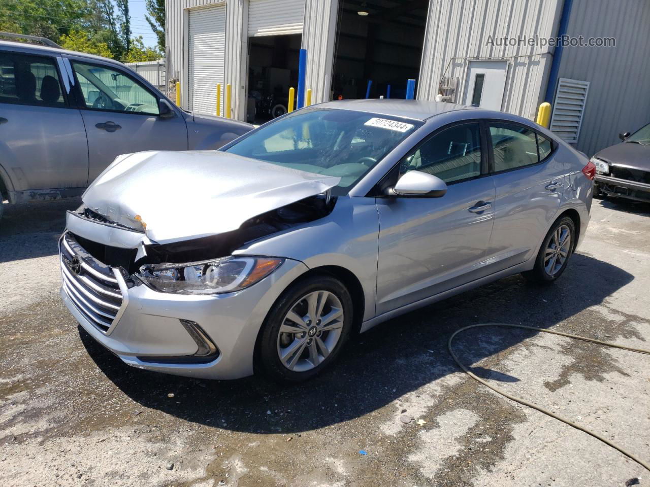 2017 Hyundai Elantra Se Gray vin: 5NPD84LF3HH086386