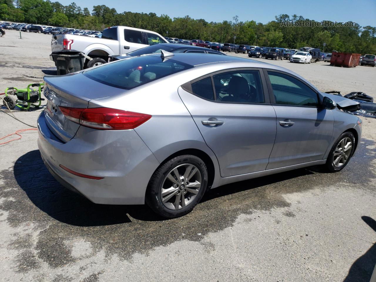 2017 Hyundai Elantra Se Gray vin: 5NPD84LF3HH086386