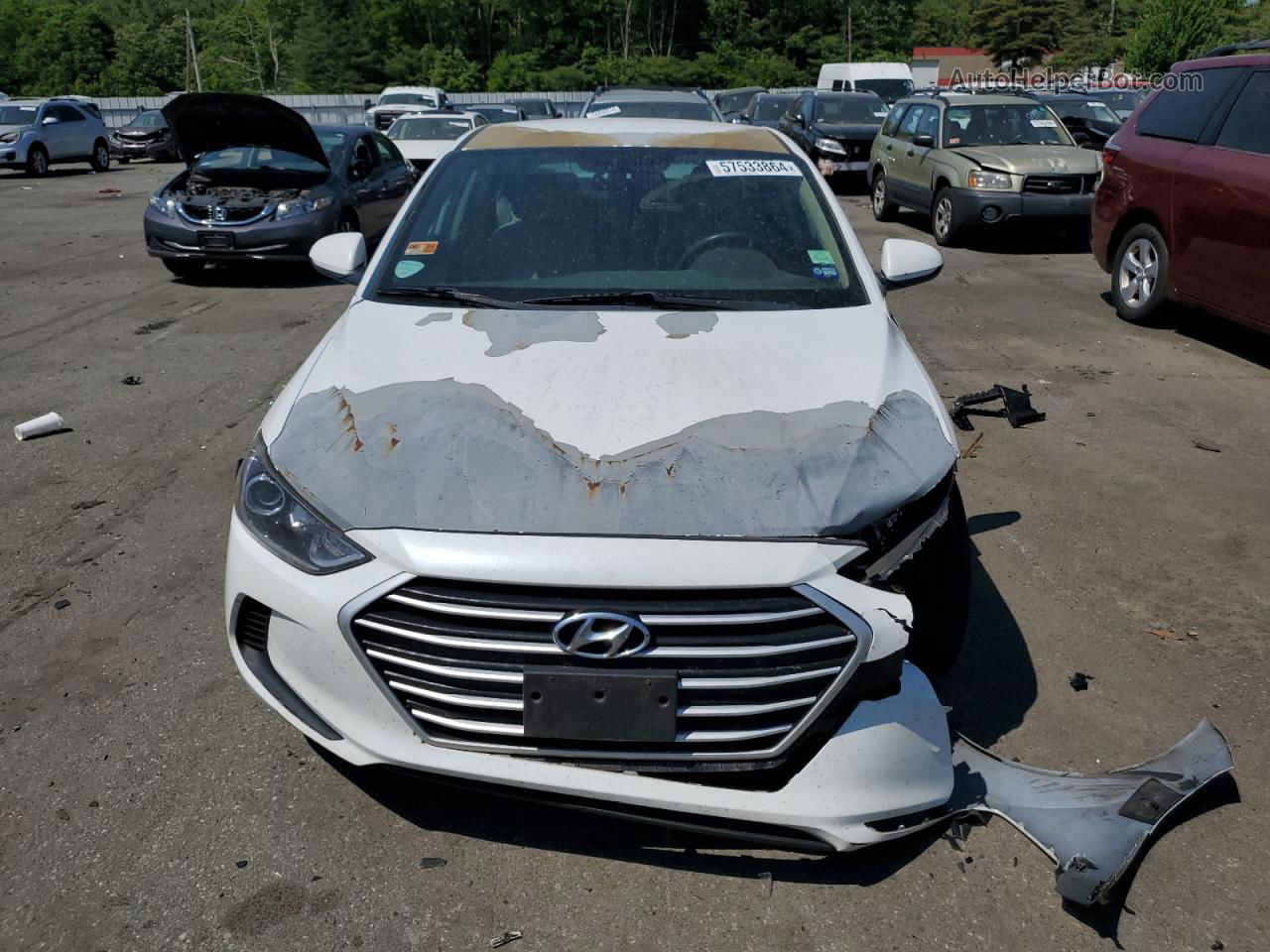 2017 Hyundai Elantra Se White vin: 5NPD84LF3HH088106