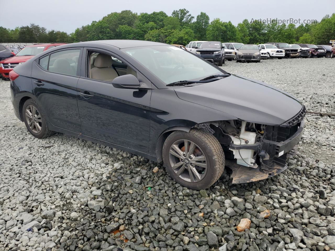 2017 Hyundai Elantra Se Black vin: 5NPD84LF3HH095458