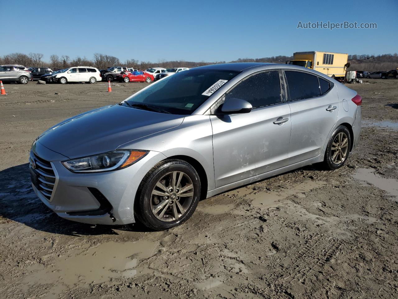 2017 Hyundai Elantra Se Silver vin: 5NPD84LF3HH099137