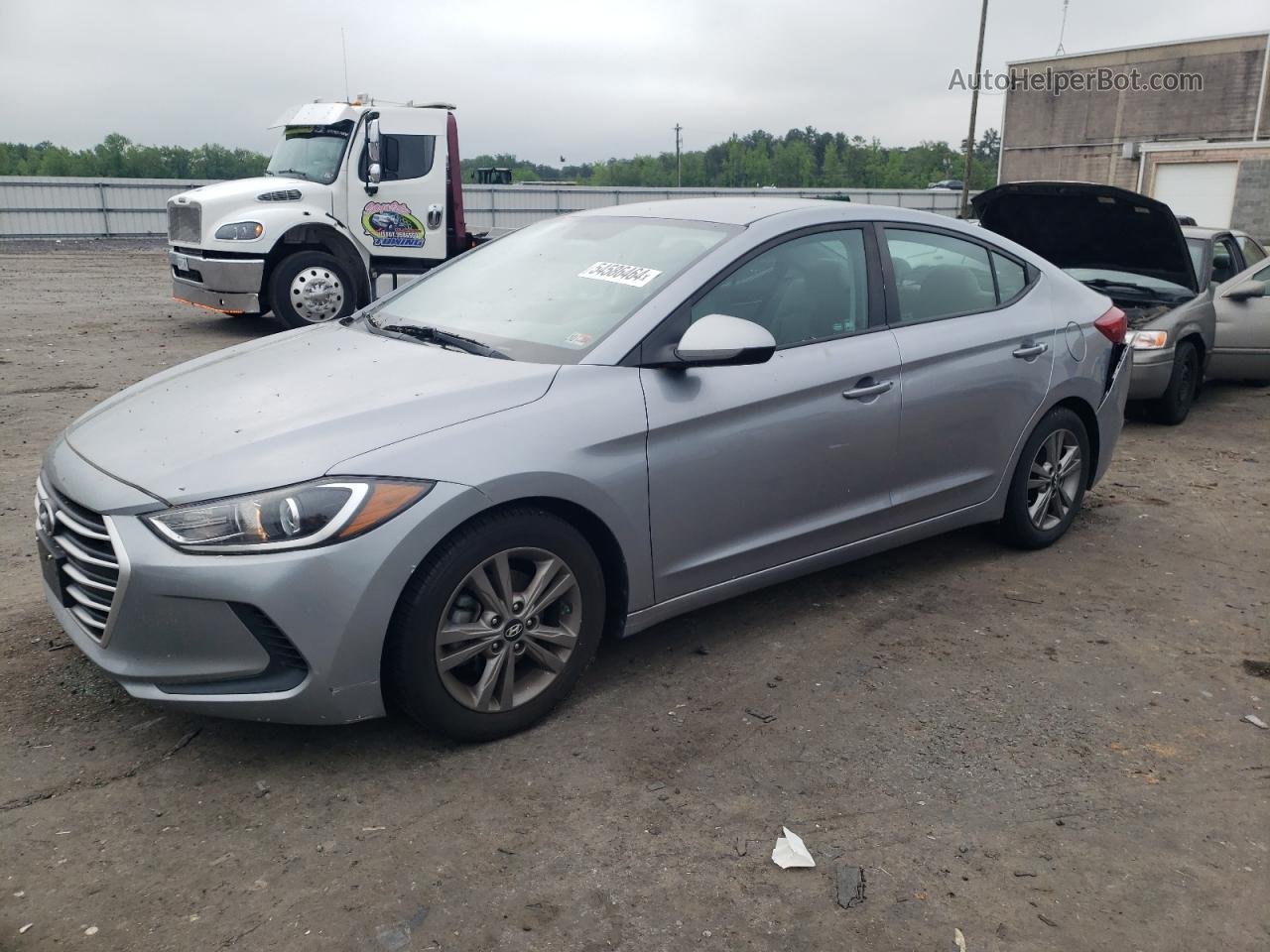 2017 Hyundai Elantra Se Silver vin: 5NPD84LF3HH106183