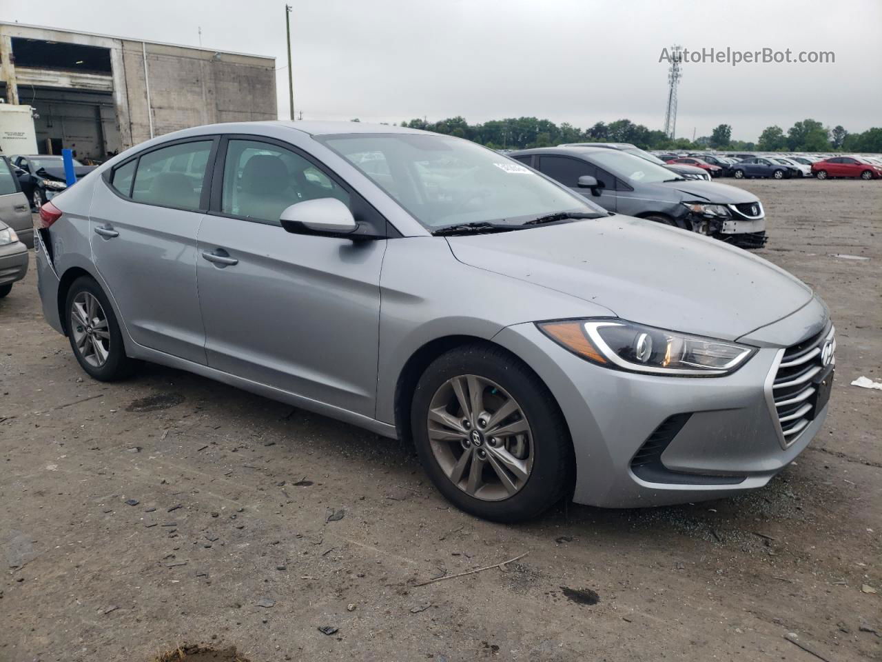 2017 Hyundai Elantra Se Silver vin: 5NPD84LF3HH106183