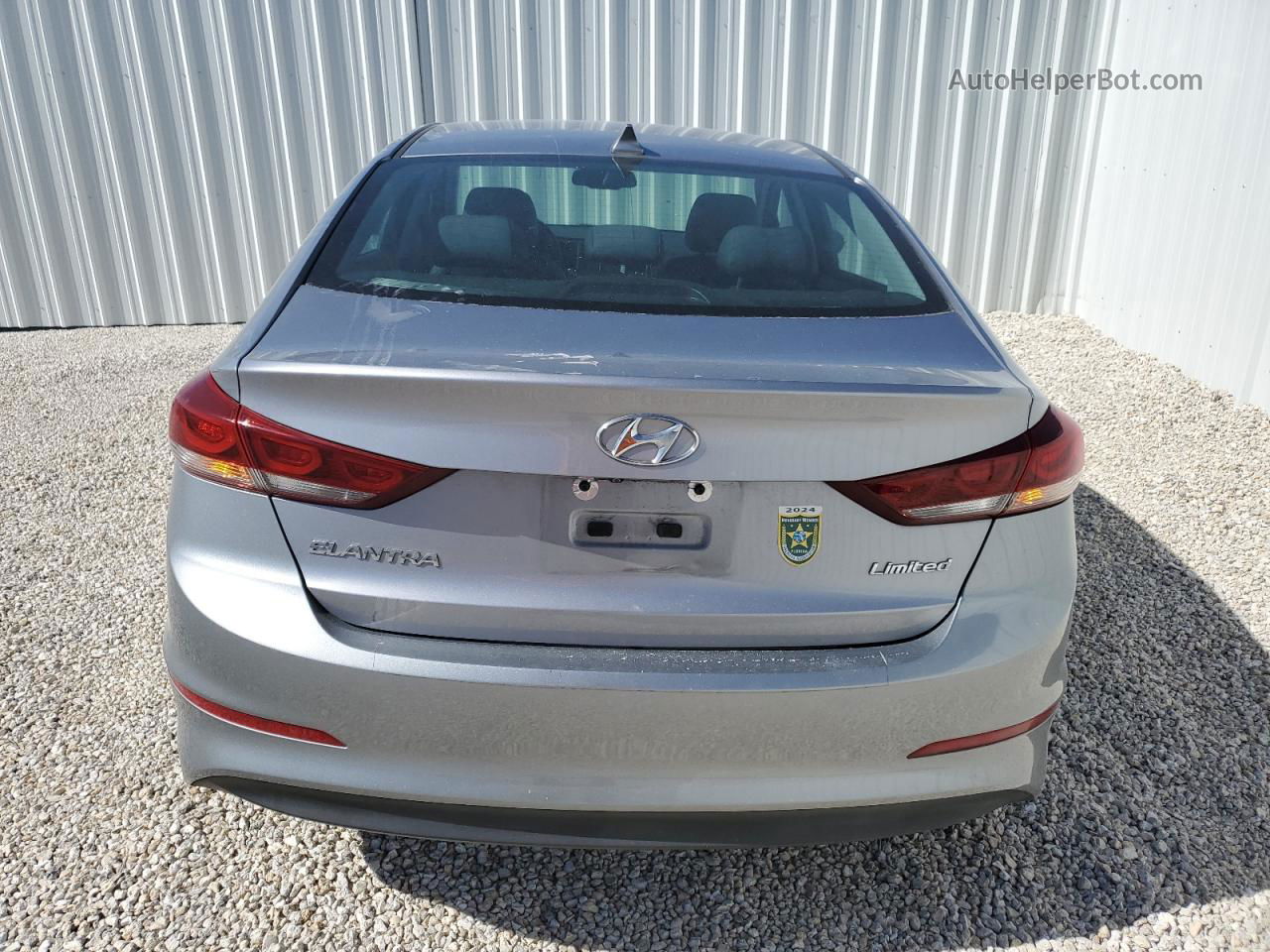 2017 Hyundai Elantra Se Silver vin: 5NPD84LF3HH123324