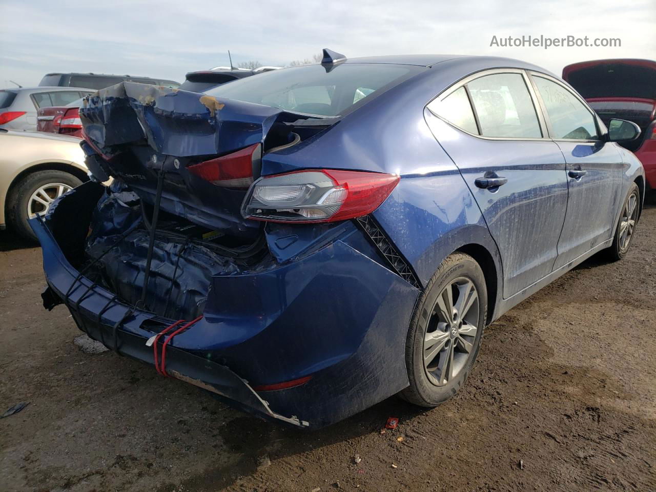 2017 Hyundai Elantra Se Blue vin: 5NPD84LF3HH155223