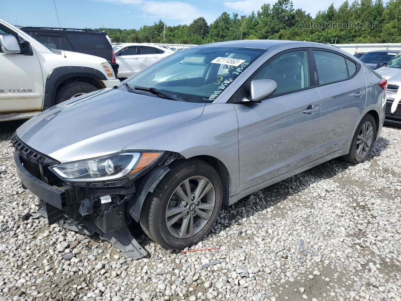 2017 Hyundai Elantra Se Silver vin: 5NPD84LF3HH159725