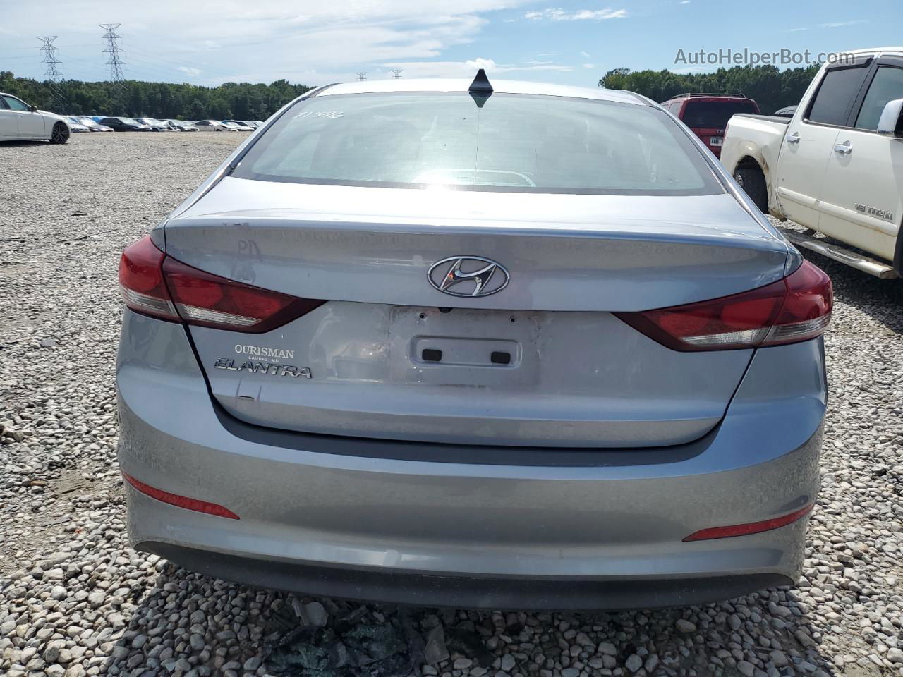 2017 Hyundai Elantra Se Silver vin: 5NPD84LF3HH159725