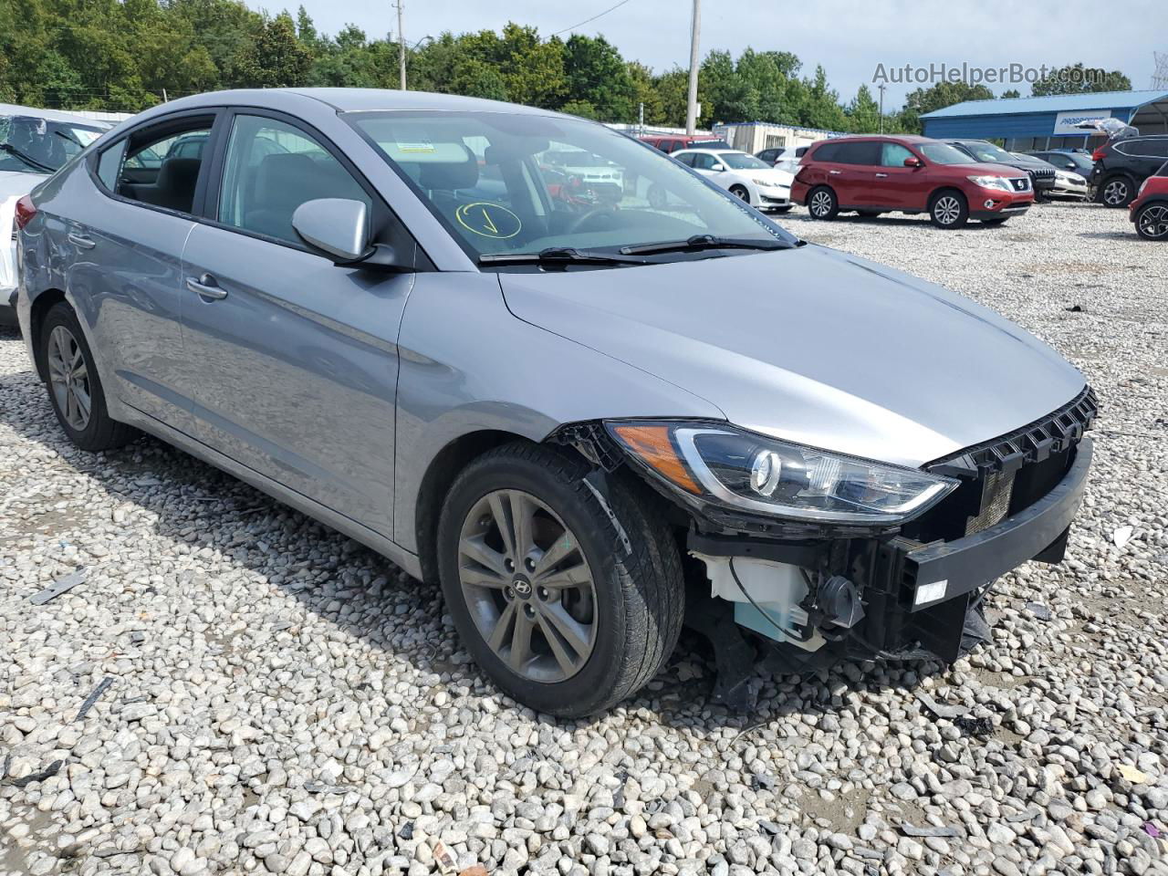 2017 Hyundai Elantra Se Silver vin: 5NPD84LF3HH159725