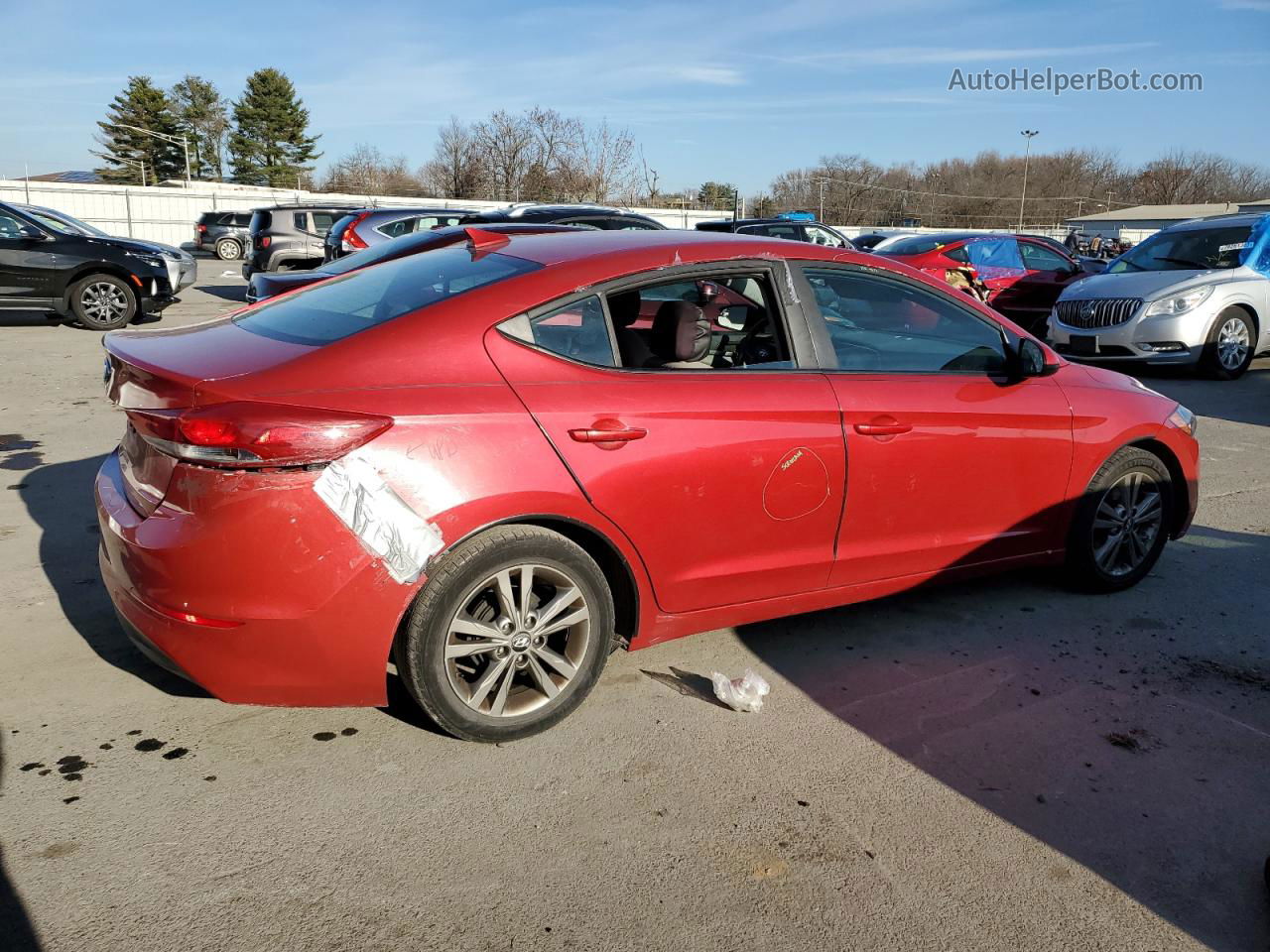 2017 Hyundai Elantra Se Red vin: 5NPD84LF3HH168358