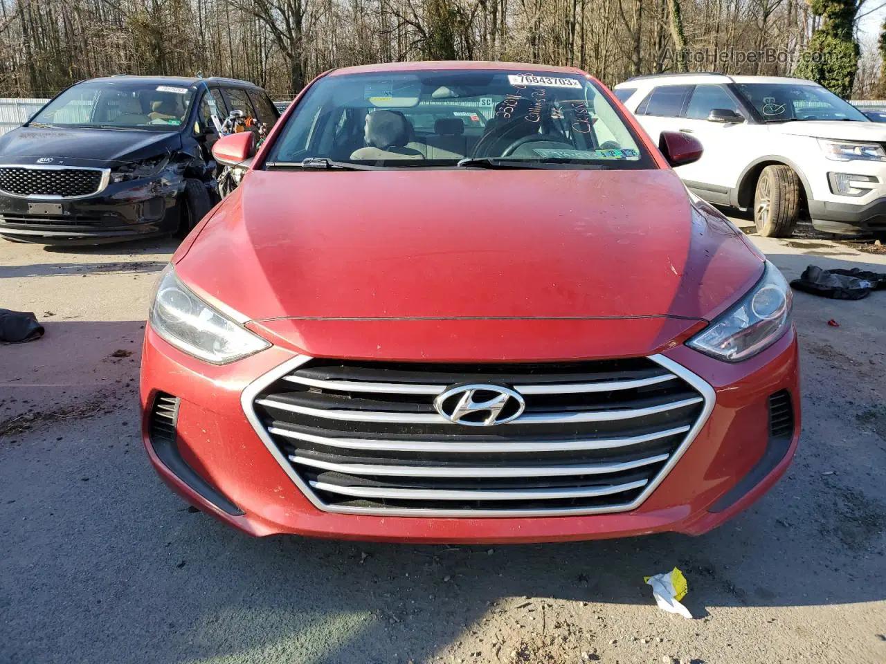 2017 Hyundai Elantra Se Red vin: 5NPD84LF3HH168358