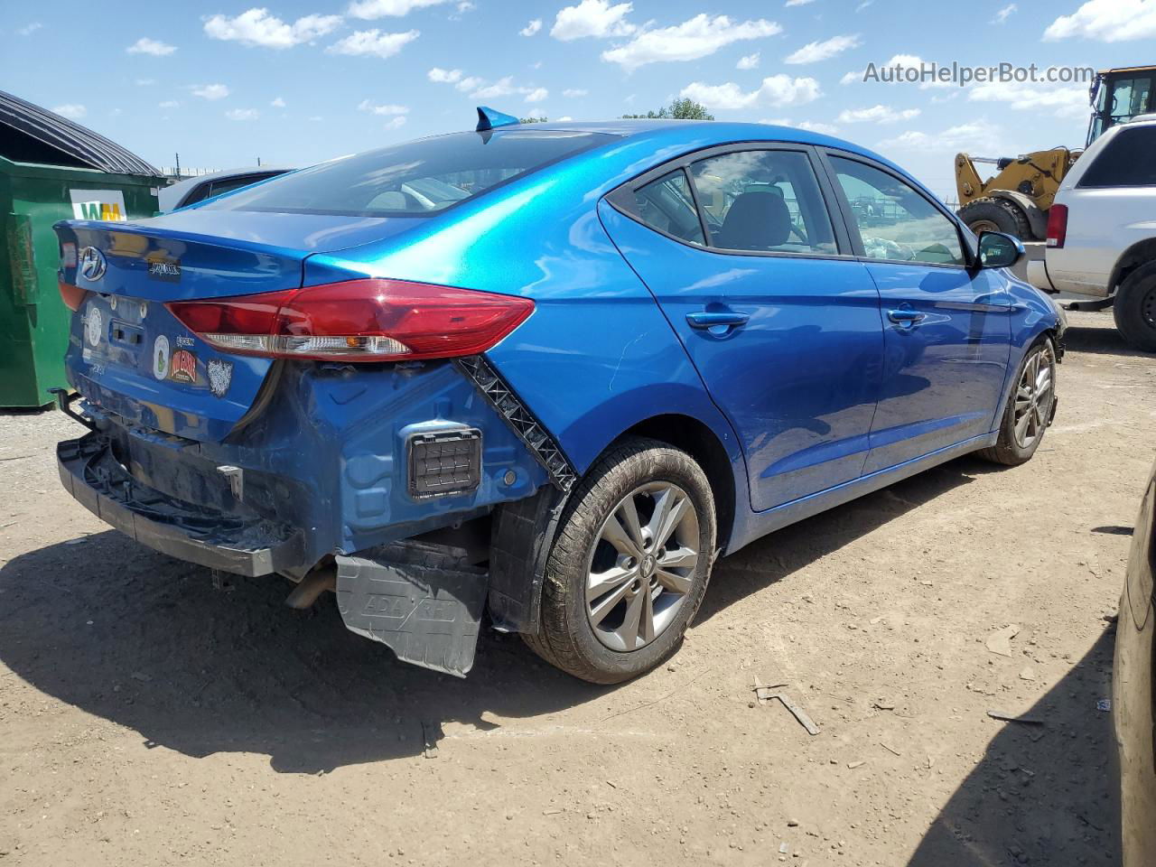 2017 Hyundai Elantra Se Синий vin: 5NPD84LF3HH169820