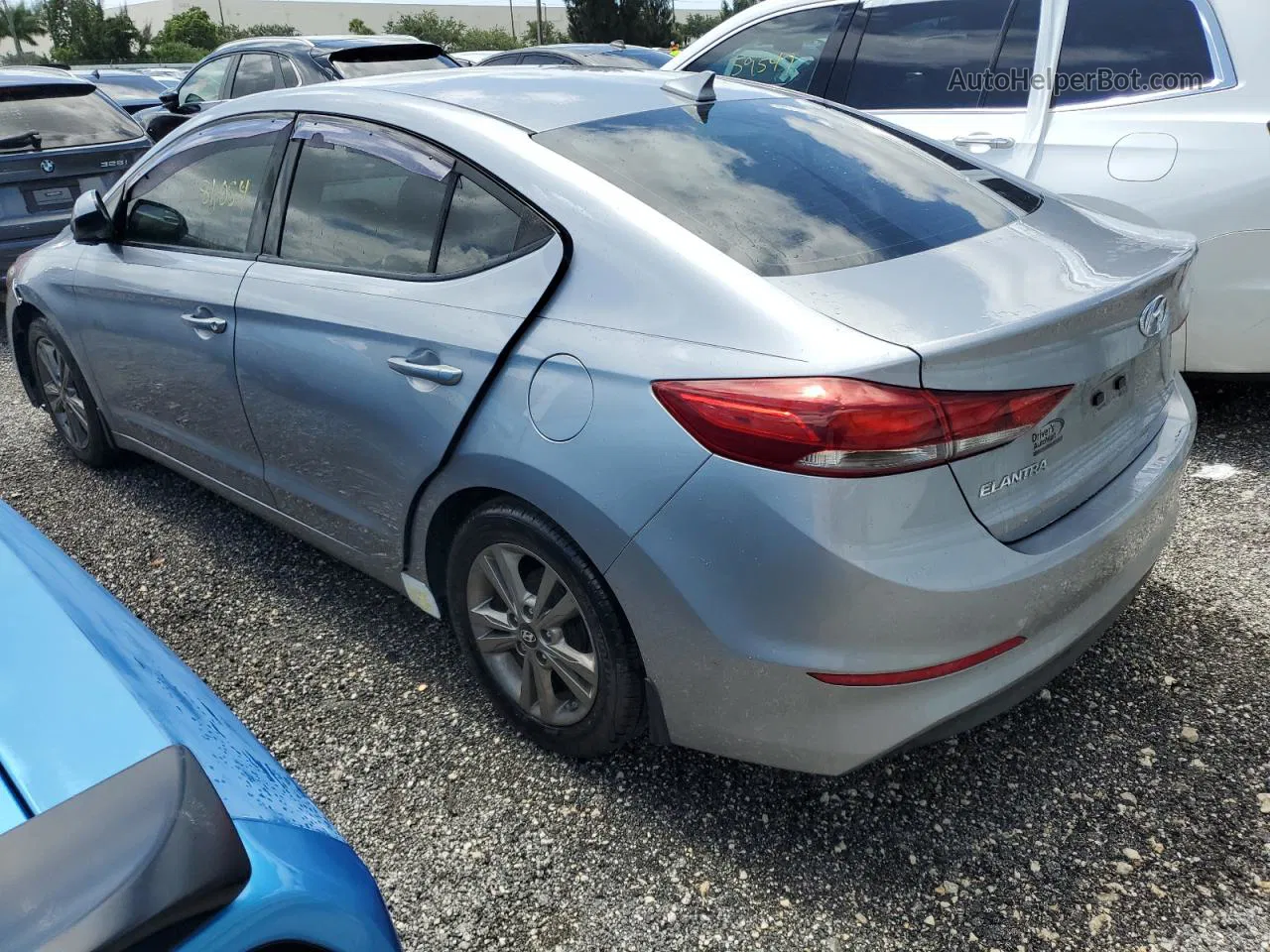 2017 Hyundai Elantra Se Gray vin: 5NPD84LF3HH175147