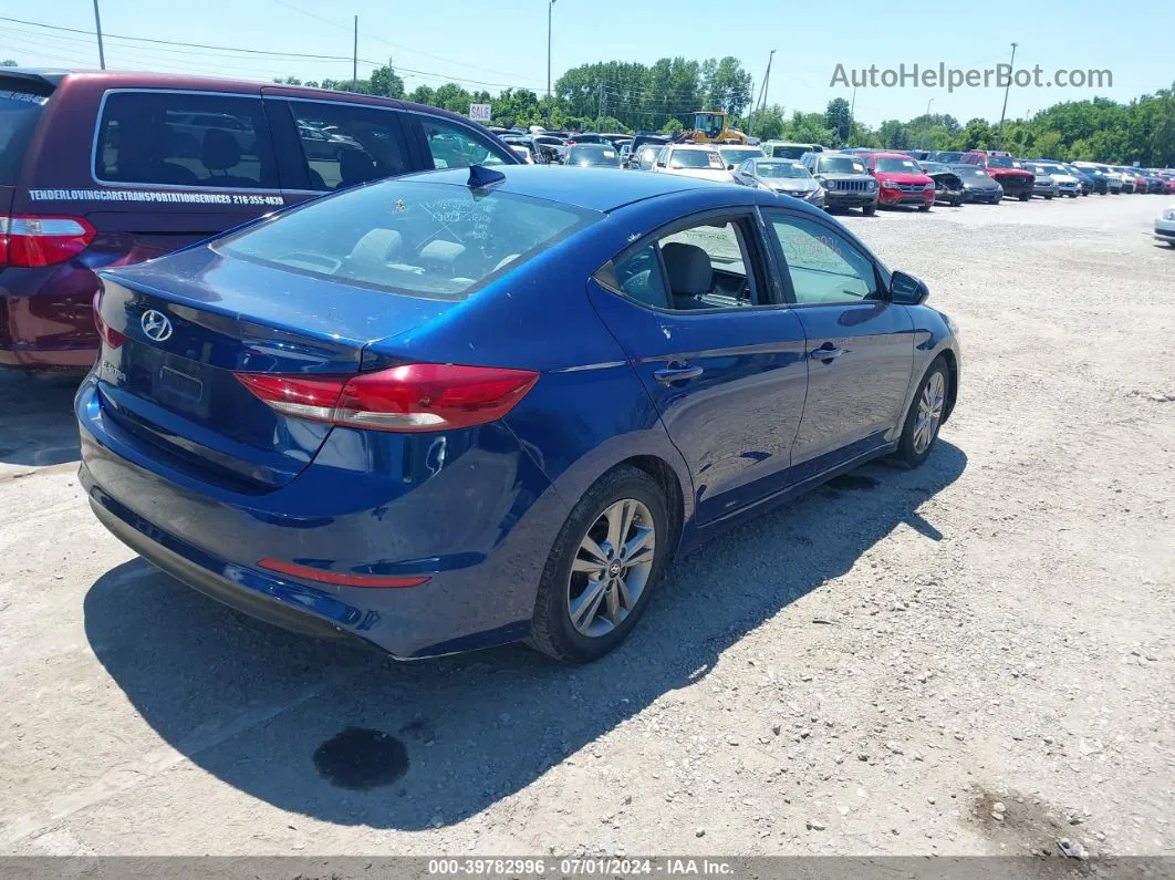 2017 Hyundai Elantra Se Синий vin: 5NPD84LF3HH200807