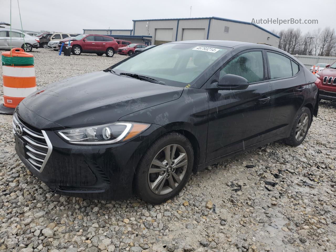 2018 Hyundai Elantra Sel Black vin: 5NPD84LF3JH223932