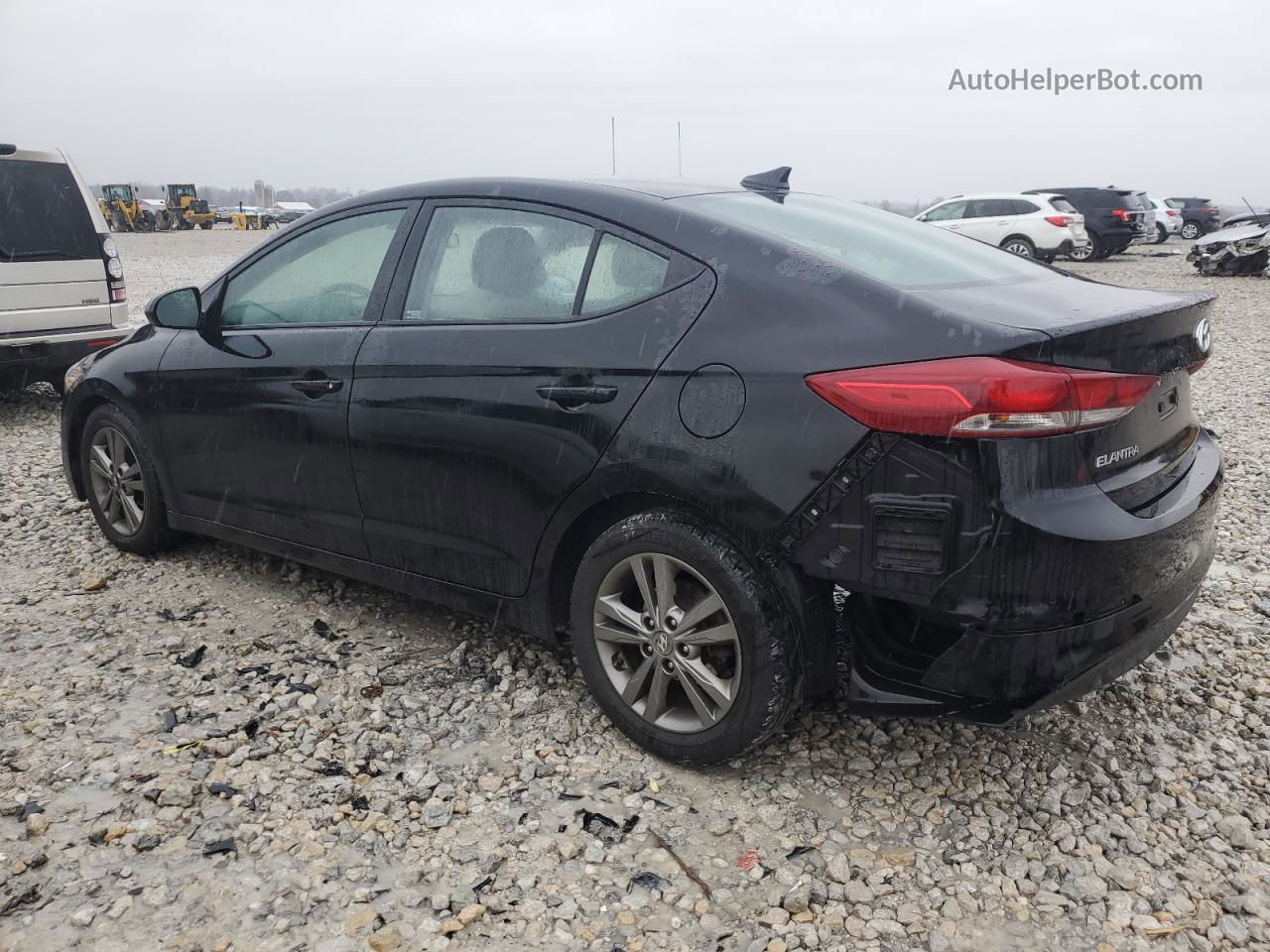 2018 Hyundai Elantra Sel Black vin: 5NPD84LF3JH223932