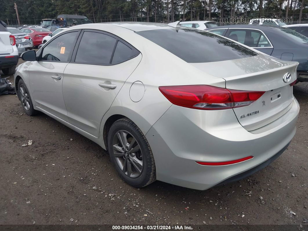 2018 Hyundai Elantra Sel Серебряный vin: 5NPD84LF3JH238799