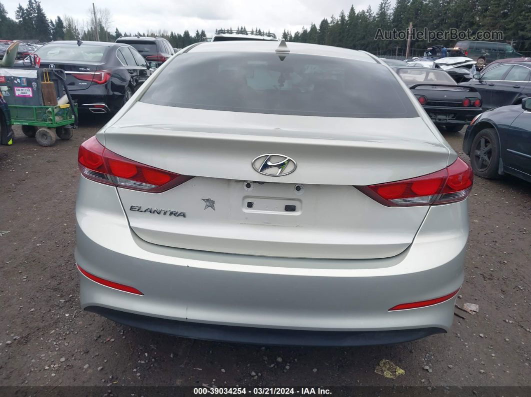 2018 Hyundai Elantra Sel Silver vin: 5NPD84LF3JH238799