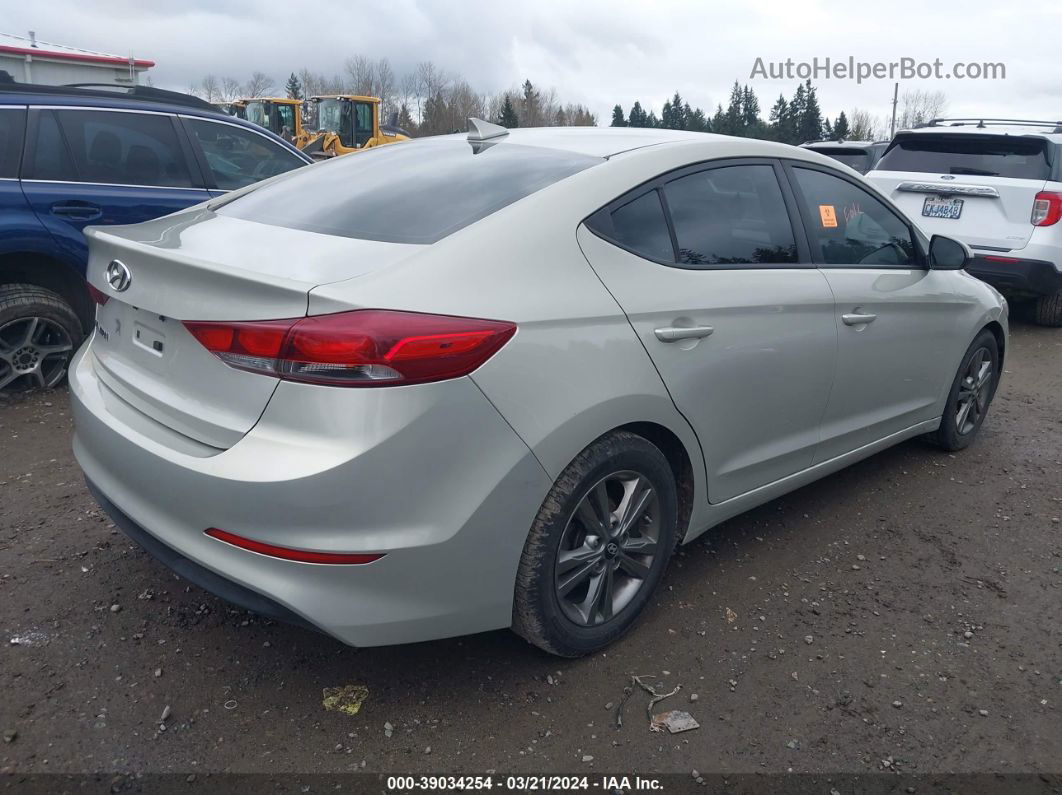 2018 Hyundai Elantra Sel Silver vin: 5NPD84LF3JH238799