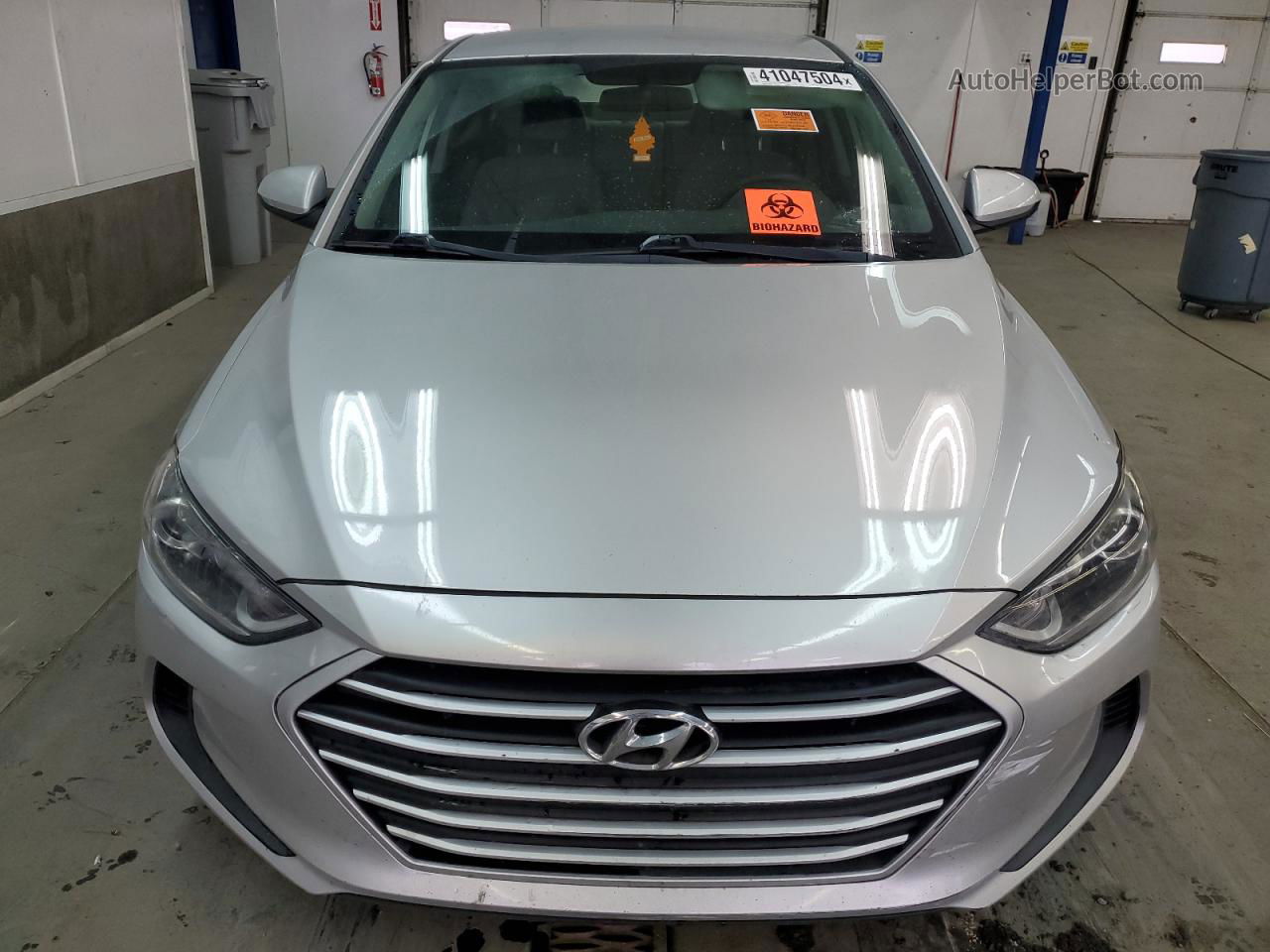 2018 Hyundai Elantra Sel Silver vin: 5NPD84LF3JH250290