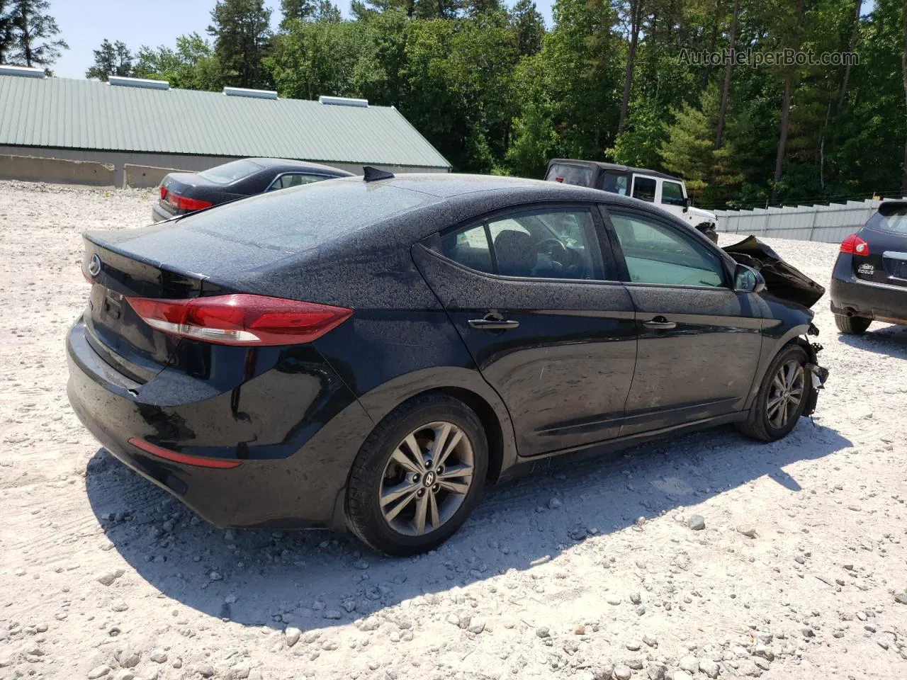 2018 Hyundai Elantra Sel Black vin: 5NPD84LF3JH282303