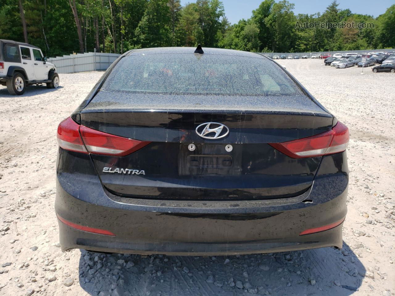 2018 Hyundai Elantra Sel Black vin: 5NPD84LF3JH282303