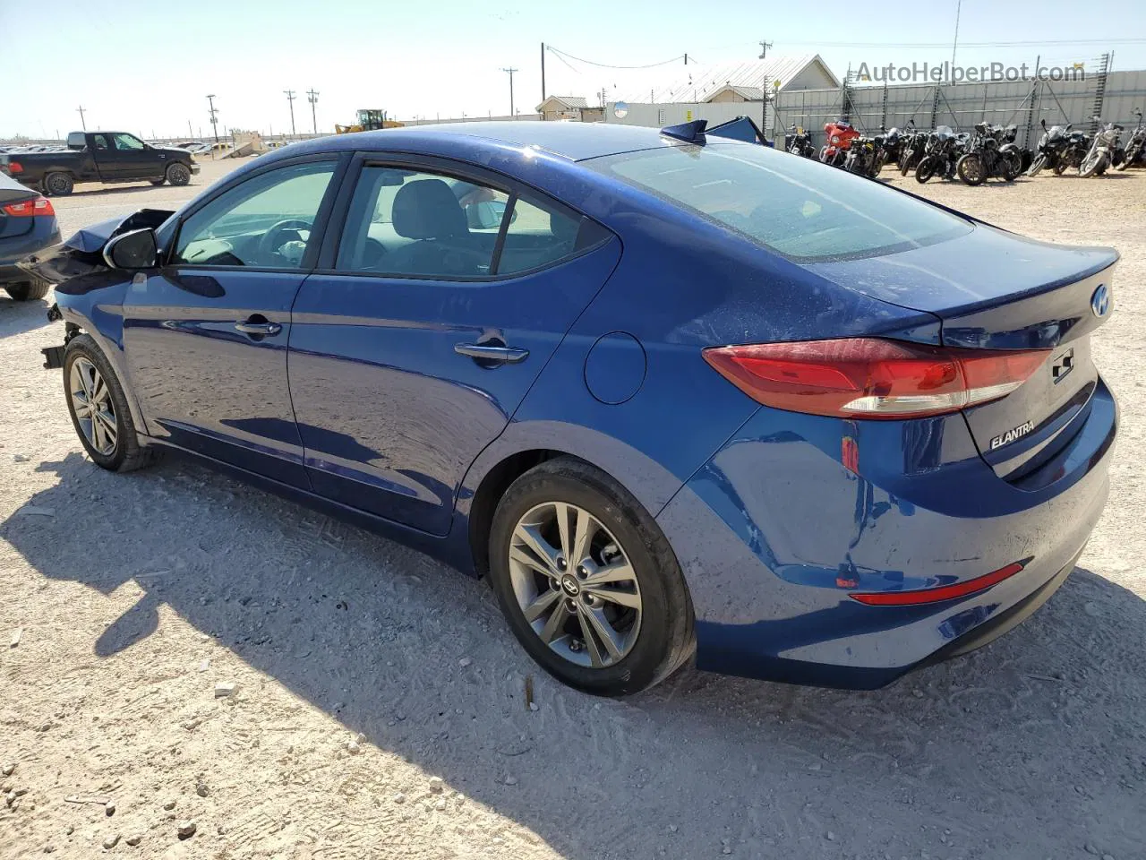 2018 Hyundai Elantra Sel Blue vin: 5NPD84LF3JH283726