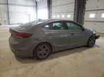 2018 Hyundai Elantra Sel Gray vin: 5NPD84LF3JH320919