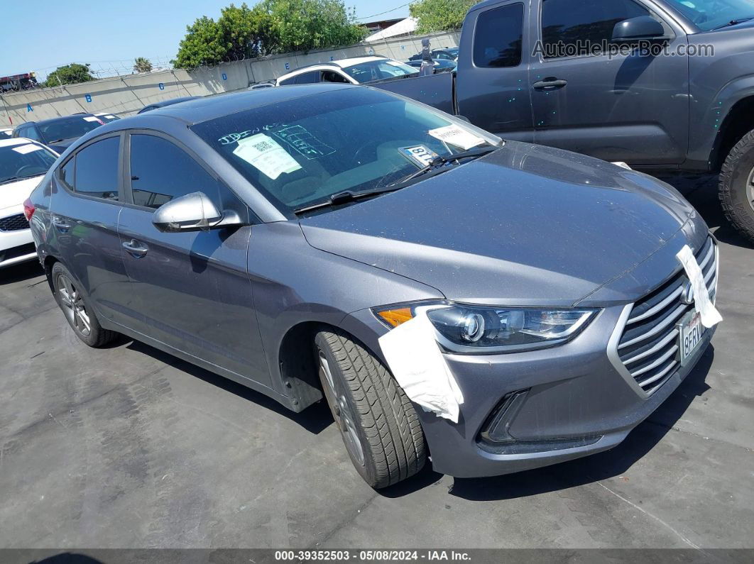 2018 Hyundai Elantra Value Edition Gray vin: 5NPD84LF3JH356481