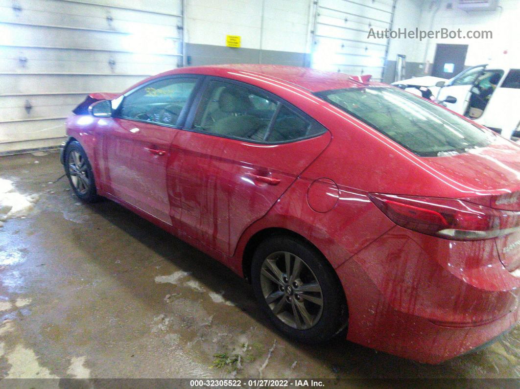 2018 Hyundai Elantra Sel Red vin: 5NPD84LF3JH381168