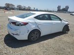 2018 Hyundai Elantra Sel White vin: 5NPD84LF3JH396804