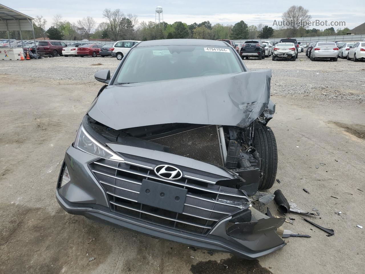 2019 Hyundai Elantra Sel Серый vin: 5NPD84LF3KH405213