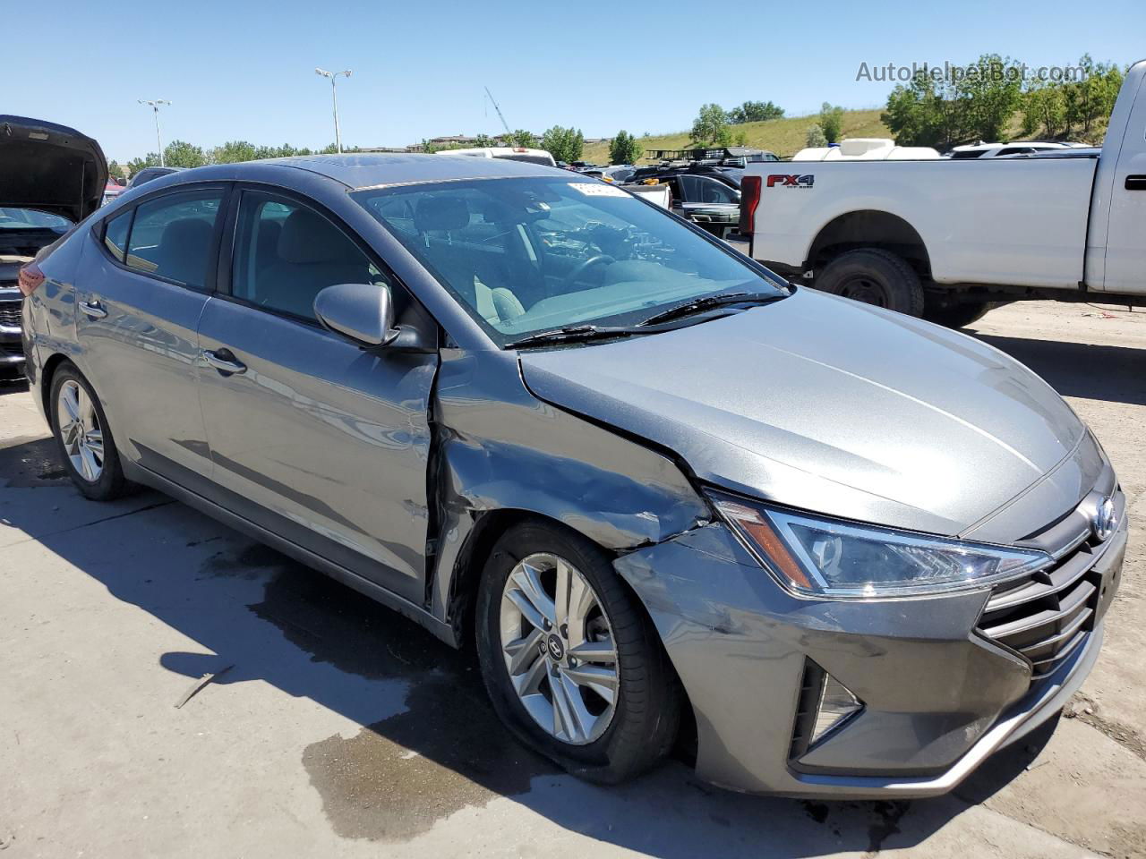 2019 Hyundai Elantra Sel Charcoal vin: 5NPD84LF3KH417197