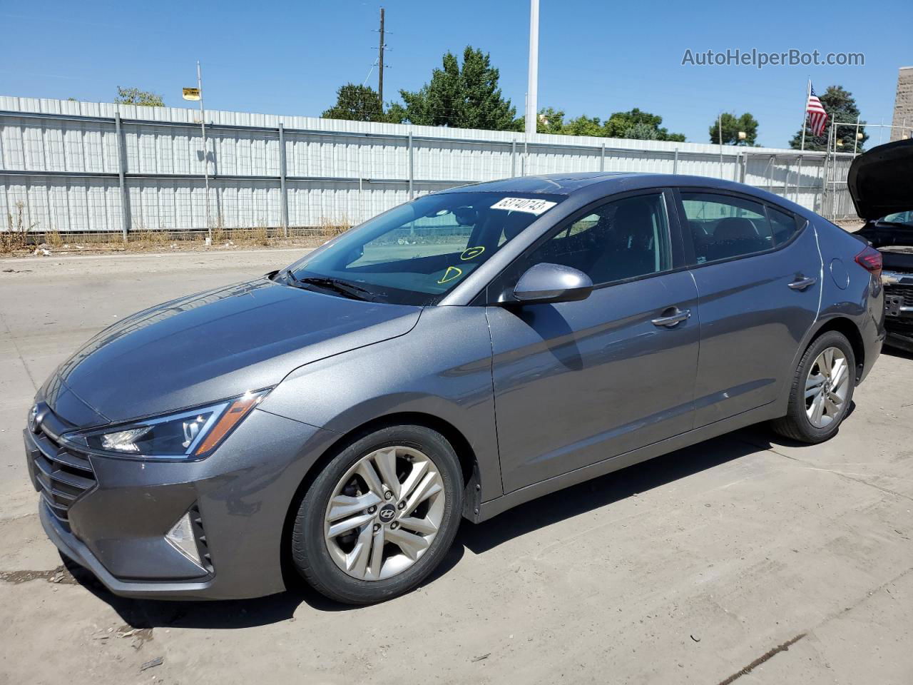 2019 Hyundai Elantra Sel Charcoal vin: 5NPD84LF3KH417197