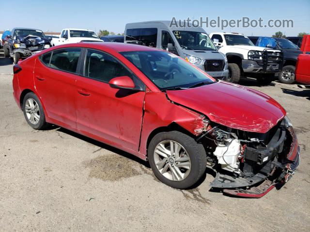 2019 Hyundai Elantra Sel Red vin: 5NPD84LF3KH424375