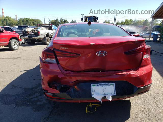 2019 Hyundai Elantra Sel Red vin: 5NPD84LF3KH424375