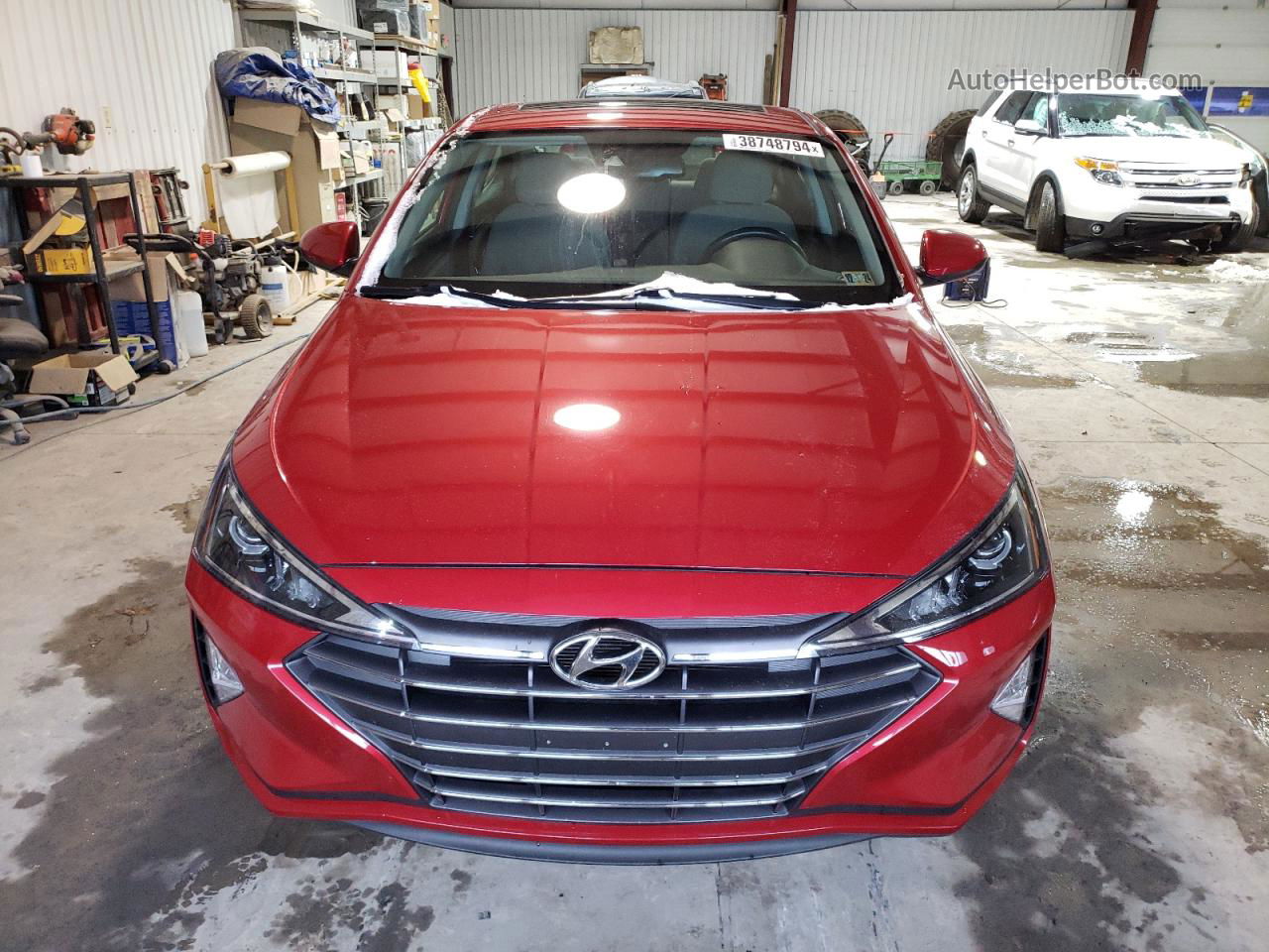 2019 Hyundai Elantra Sel Red vin: 5NPD84LF3KH426272