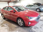 2019 Hyundai Elantra Sel Красный vin: 5NPD84LF3KH426272