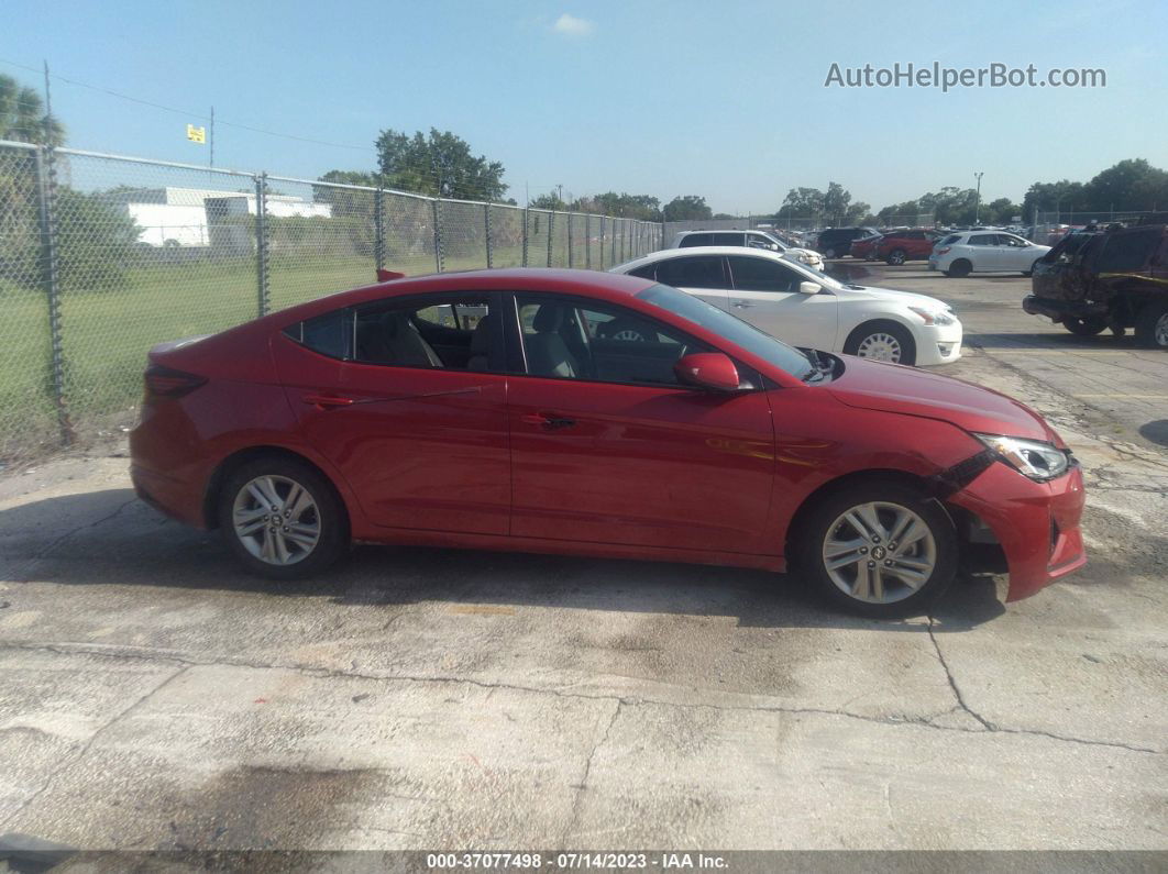 2019 Hyundai Elantra Sel Red vin: 5NPD84LF3KH448840