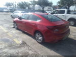 2019 Hyundai Elantra Sel Красный vin: 5NPD84LF3KH448840