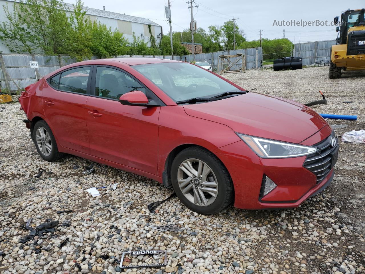 2019 Hyundai Elantra Sel Brown vin: 5NPD84LF3KH475987