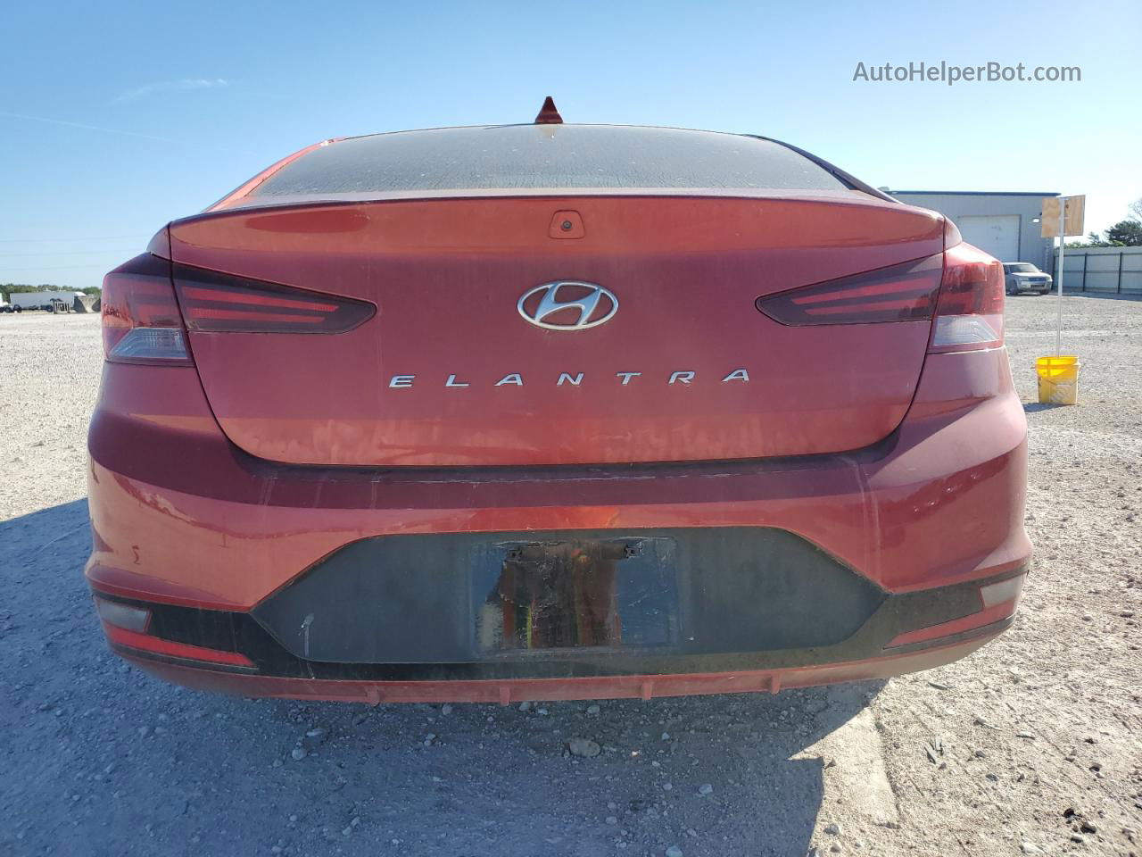 2019 Hyundai Elantra Sel Темно-бордовый vin: 5NPD84LF3KH482311