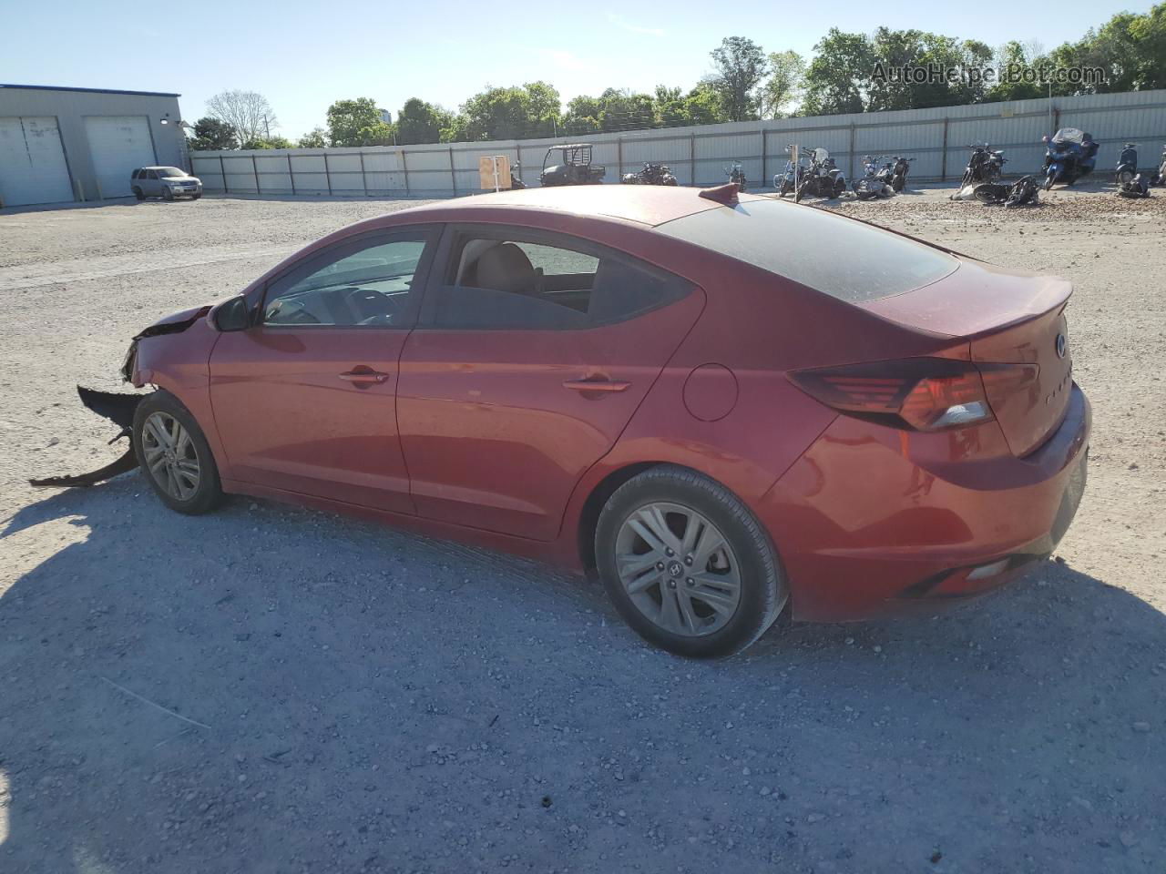 2019 Hyundai Elantra Sel Maroon vin: 5NPD84LF3KH482311