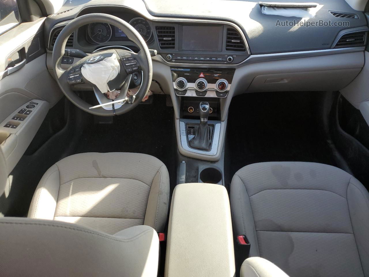 2019 Hyundai Elantra Sel Темно-бордовый vin: 5NPD84LF3KH482311