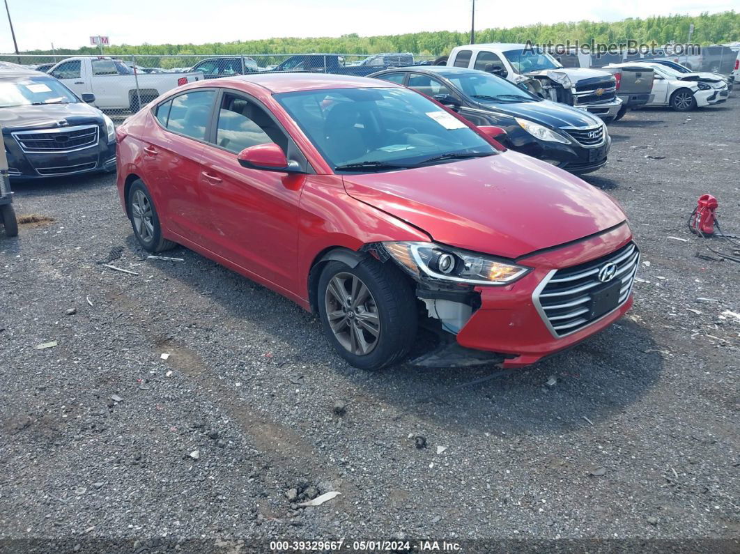 2017 Hyundai Elantra Se Red vin: 5NPD84LF4HH000700